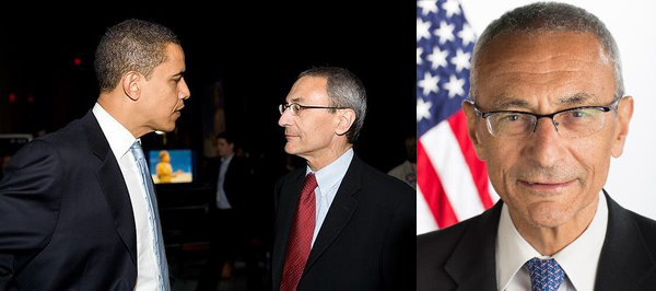 John Podesta och Barack Obama